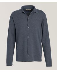 Maurizio Baldassari - Virgin Wool Knit Shirt - Lyst
