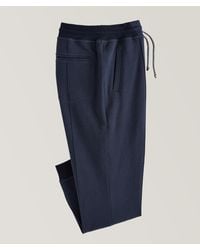 Brunello Cucinelli - Cotton Pleated Drawstring Joggers - Lyst