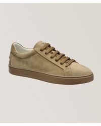 Tod's - Suede Tennis Sneakers - Lyst