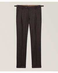 Berwich - Retrolong Wool Flannel Tapered Dress Pants - Lyst