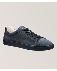 Tod's - Suede Tennis Sneakers - Lyst