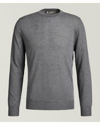 Canali - Merino Wool Crewneck Sweater - Lyst