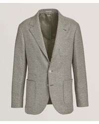 Brunello Cucinelli - Prince Of Wales Wool-Blend Sport Jacket - Lyst