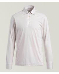 Kiton - Long-Sleeve Cotton Polo - Lyst