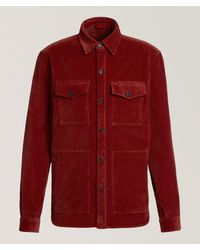 Isaia - Corduroy Stretch-Cotton Overshirt - Lyst