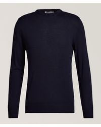 Canali - Merino Wool Crewneck Sweater - Lyst