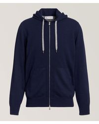 Brunello Cucinelli - Cashmere Full-Zip Hooded Sweater - Lyst