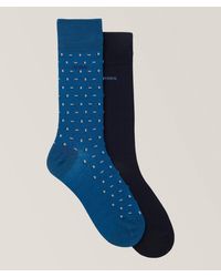 BOSS - Two-Pack Mini-Striped Logo Socks - Lyst