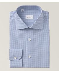 Brioni - William Micro Check Dress Shirt - Lyst