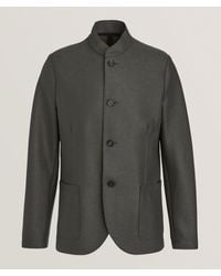 Harris Wharf London - Nehru Light Pressed Virgin Wool Jacket - Lyst