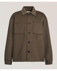 FRAME - Double Face Wool Shirt Jacket - Lyst