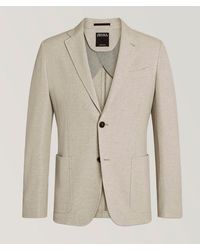 ZEGNA - Honeycomb Cotton Jersey Sport Jacket - Lyst