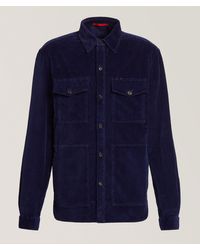 Isaia - Corduroy Stretch-Cotton Overshirt - Lyst