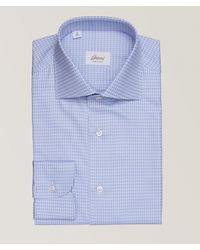 Brioni - William Check Cotton Dress Shirt - Lyst