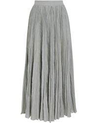 TOTEME - Crinkled Plissé Midi Skirt - Lyst