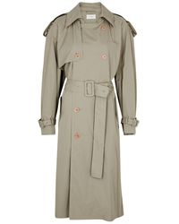 The Row - June Double-breasted Cotton Trench Coat - Lyst