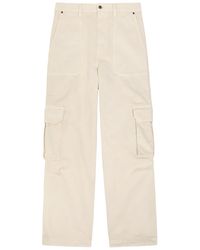 Loewe - Straight-Leg Cotton Cargo Trousers - Lyst