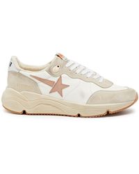 Golden Goose - Running Sole Panelled Leather Sneakers - Lyst