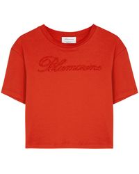 Blumarine - Logo-Embellished Cotton T-Shirt - Lyst