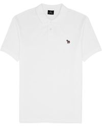 PS by Paul Smith - Logo Piqué Cotton Polo Shirt - Lyst
