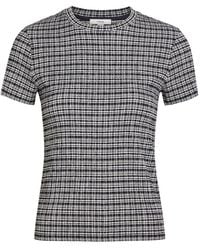 Vince - Striped Shirred T-Shirt - Lyst