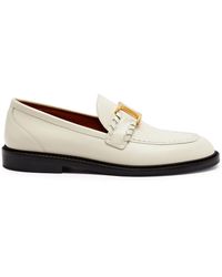 Chloé - Chloe Marcie Leather Loafers - Lyst