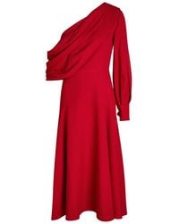 Emilia Wickstead - Sehima Draped Crepe Gown - Lyst