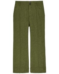 La DoubleJ - Hendrix Textured Flared-Leg Woven Trousers - Lyst