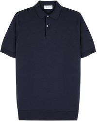 John Smedley - Payton Wool Polo Shirt - Lyst
