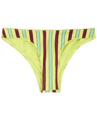 Damson Madder - Striped Bikini Briefs - Lyst