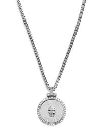 McQueen - Sovereign Crystal-Embellished Skull Necklace - Lyst