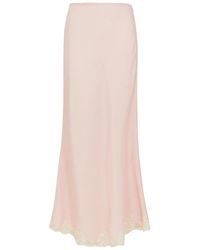 RIXO London - Crystal Lace-Trimmed Maxi Skirt - Lyst