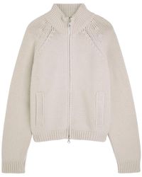 Our Legacy - Ribbed Merino Wool Zip-Through Cardigan - Lyst