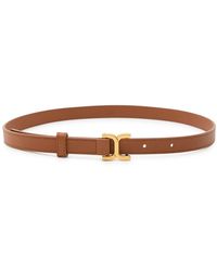 Chloé - Marcie Grained-Leather Belt - Lyst