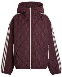 Wales Bonner - Adidas X Quilted Hooded Taffeta Jacket - Lyst