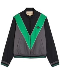 Valentino Garavani - Colour-Blocked Twill Track Jacket - Lyst