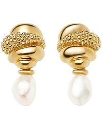Missoma - Pearl Baya 18Kt-Plated Detachable Drop Earrings - Lyst