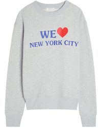 Rag & Bone - We Heart Nyc Printed Cotton-Blend Sweatshirt - Lyst
