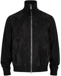 Tom Ford - Suede And Wool-Blend Jacket - Lyst