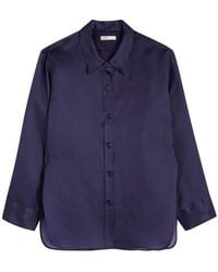 KHAITE - Herschel Silk-Organza Shirt - Lyst