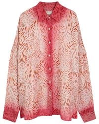 Dries Van Noten - Casia Printed Silk Shirt - Lyst