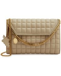 Stella McCartney - Falabella Quilted Faux Leather Cross-body Bag - Lyst