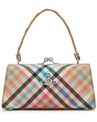 Vivienne Westwood - Doll Xl Plaid Faux Leather Top Handle Bag - Lyst