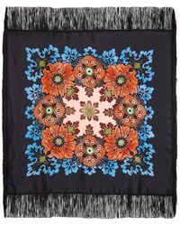 La DoubleJ - Floral-Print Silk Scarf - Lyst
