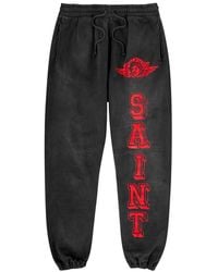 SAINT Mxxxxxx - Angel Of Death Printed Cotton Sweatpants - Lyst