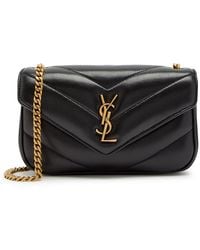 Saint Laurent - Loulou Mini Quilted Leather Shoulder Bag - Lyst