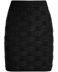 TOVE - Ash Checked Knit Mini Skirt - Lyst