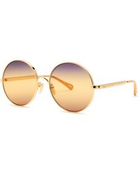 Chloé - Round-Frame Sunglasses - Lyst