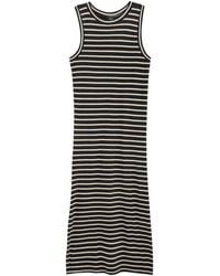 Rails - Striped Brushed Cotton Midi Dress - Lyst