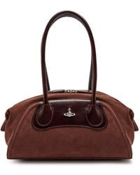 Vivienne Westwood - Shirley Small Suede Shoulder Bag - Lyst